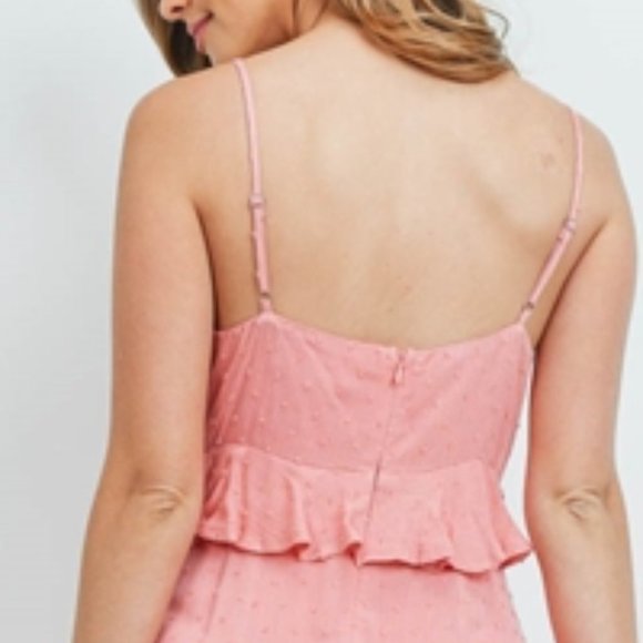 Pink Textured Maxi Dress - Picture 6 of 7